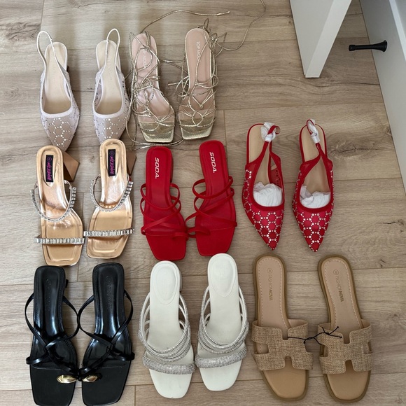 Bundle of Fashion Nova sandals - Picture 1 of 2